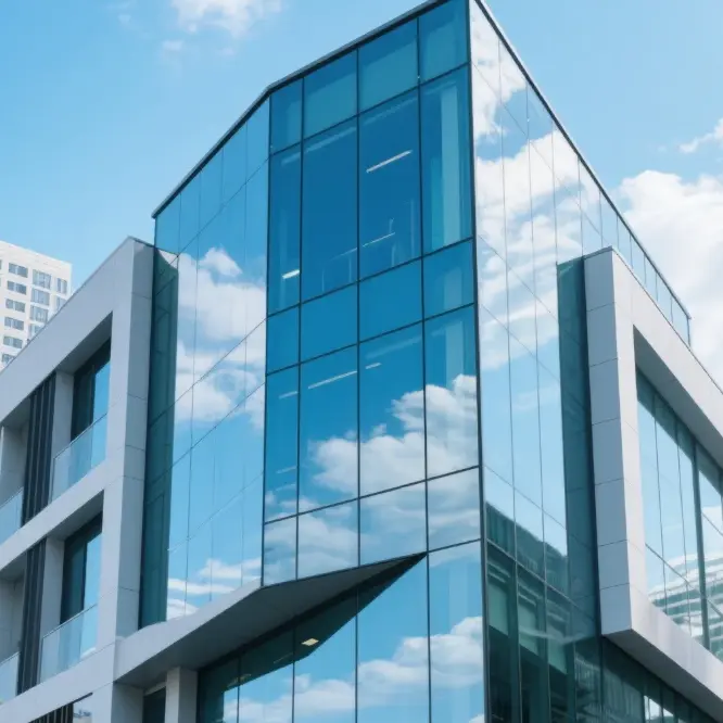 Gloine tempered le haghaidh Ballaí Cuirtín